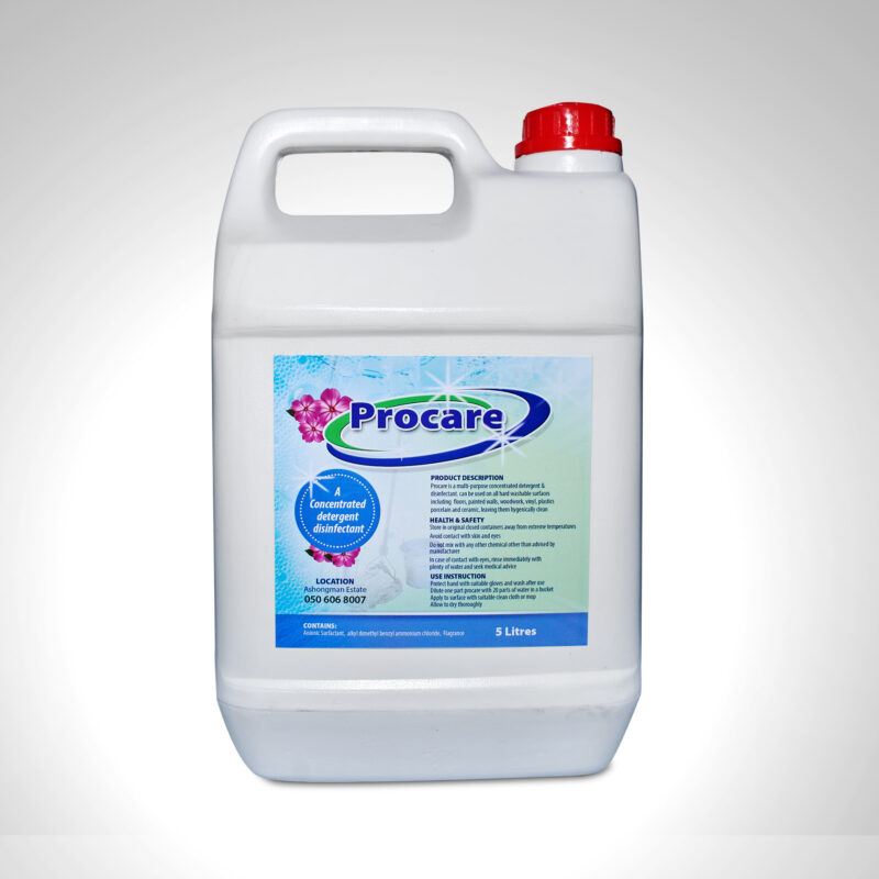 Procare: A Concentrated Detergent Disinfectant